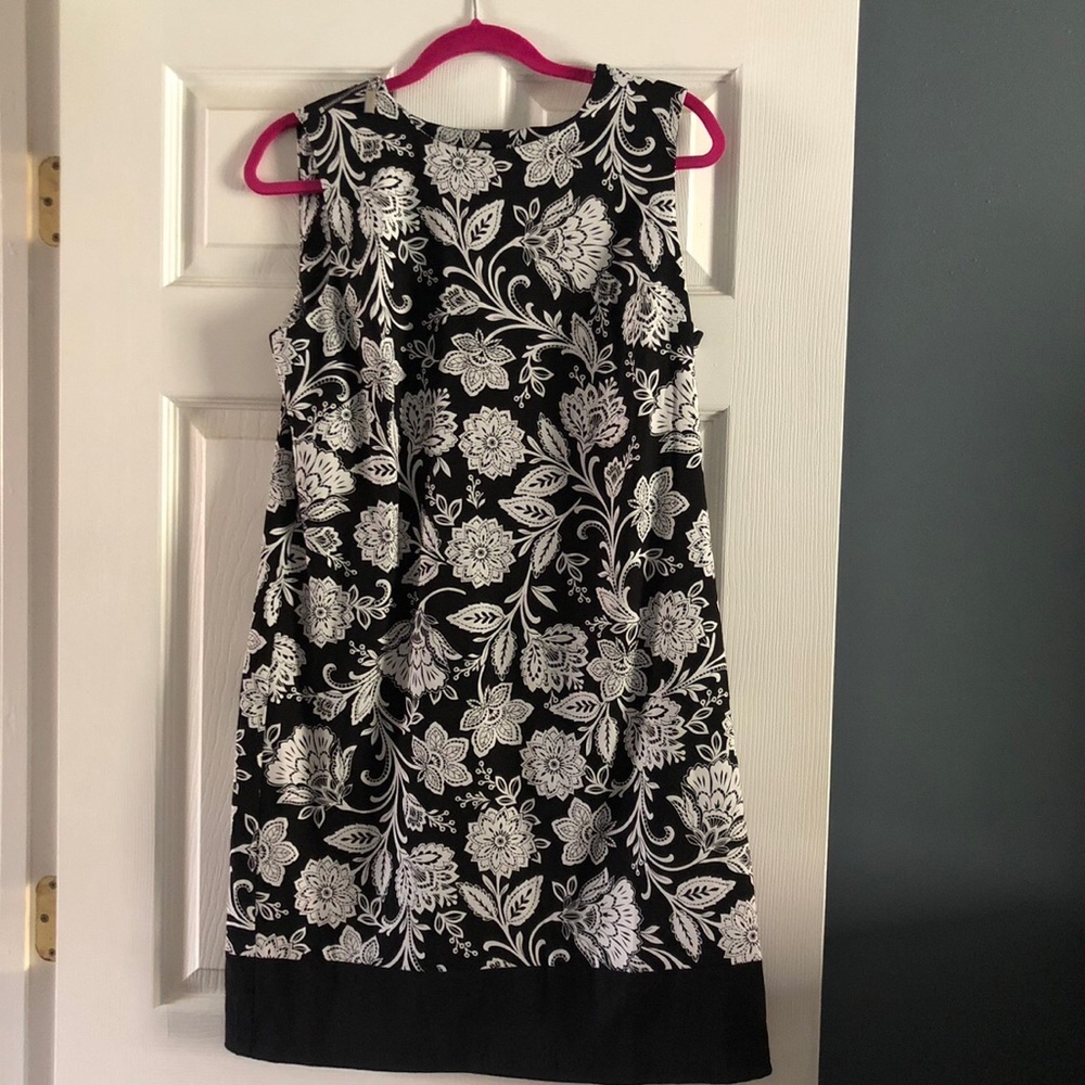 ALYX Black Floral Print Sheath Dress. Sz. 10